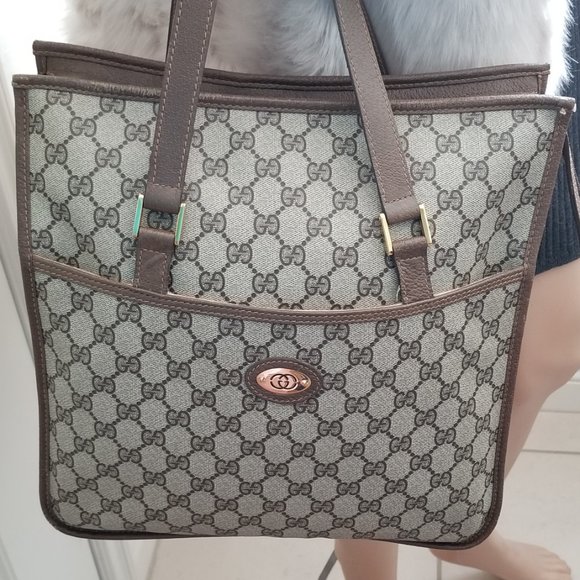 Vintage Gucci Supreme Striped Tote - Picture 14 of 16